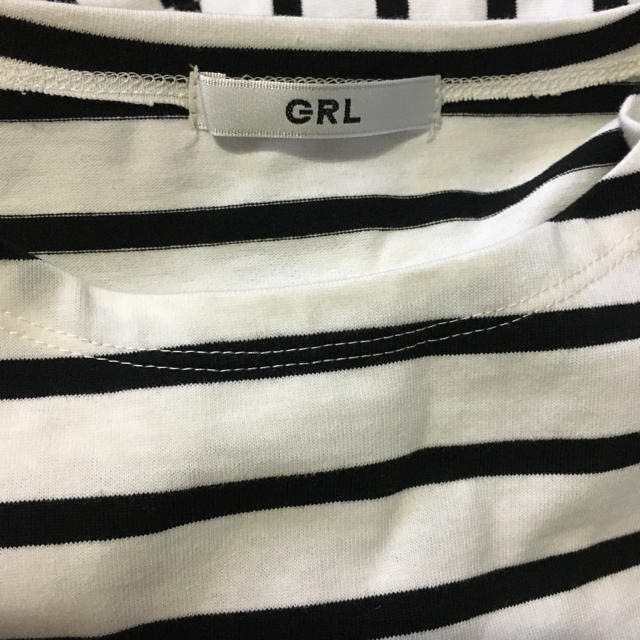 GRL(グレイル)のボートネックボーダートップス[iz04 レディースのトップス(カットソー(長袖/七分))の商品写真