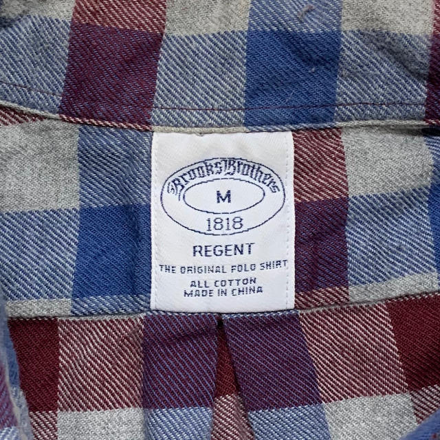 Brooks Brothers(ブルックスブラザース)のBrooksBrothers(USA)ビンテージフランネルボタンダウンシャツ メンズのトップス(シャツ)の商品写真