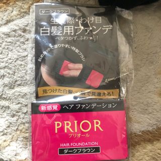 シセイドウ(SHISEIDO (資生堂))の資生堂 プリオール ヘア ファンデーション ダークブラウン(3.6g)(白髪染め)