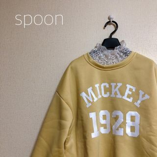 ディーホリック(dholic)のspoon 襟フリル付きスウェット(トレーナー/スウェット)