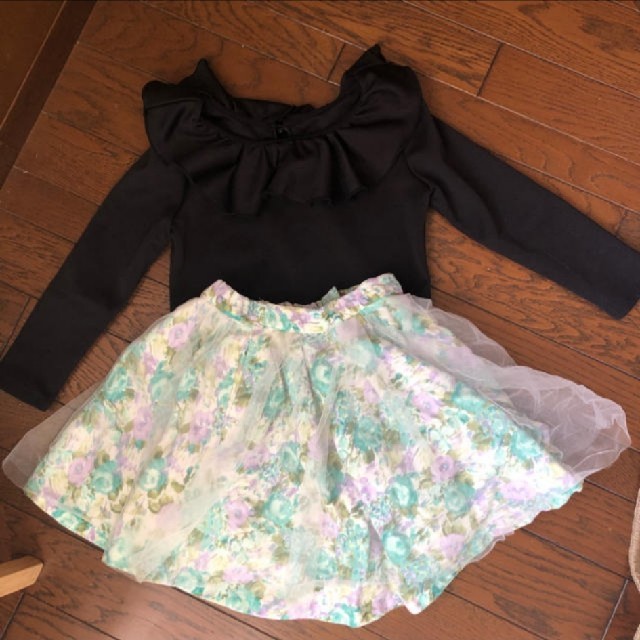 ANNA SUI mini(アナスイミニ)のアナスイミニ　スカート　美品 キッズ/ベビー/マタニティのキッズ服女の子用(90cm~)(スカート)の商品写真