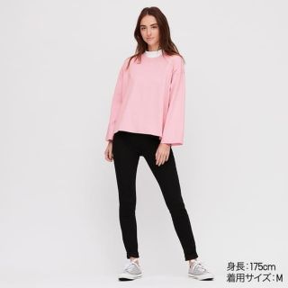 ユニクロ(UNIQLO)の【新品】UNIQLO コットンオーバーサイズワイドスリーブT  Lサイズ(Tシャツ(長袖/七分))