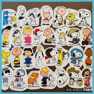 スヌーピー(SNOOPY)の可愛くて大人気❣️スヌーピー  チャーリーブラウン 防水 ステッカー(キャラクターグッズ)