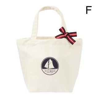 プチバトー(PETIT BATEAU)の訳あり　<F> リボン付きトートバッグ(トートバッグ)