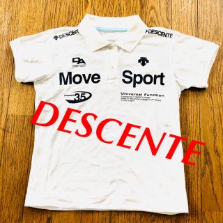 デサント(DESCENTE)のDESCENTE デサント ポロシャツ ホワイト M スポーツ 半袖(ポロシャツ)