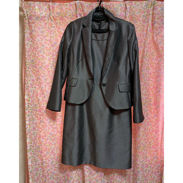 ツヤツヤワンピース　ジャケット　13号　最終値下げ レディースのフォーマル/ドレス(スーツ)の商品写真