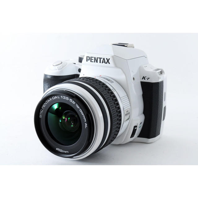 一眼レフカメラ Pentax K-r ホワイト レンズキット Wi-Fiカード4102B