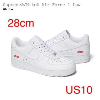 シュプリーム(Supreme)のSupreme Nike air force 1 low white ホワイト(スニーカー)