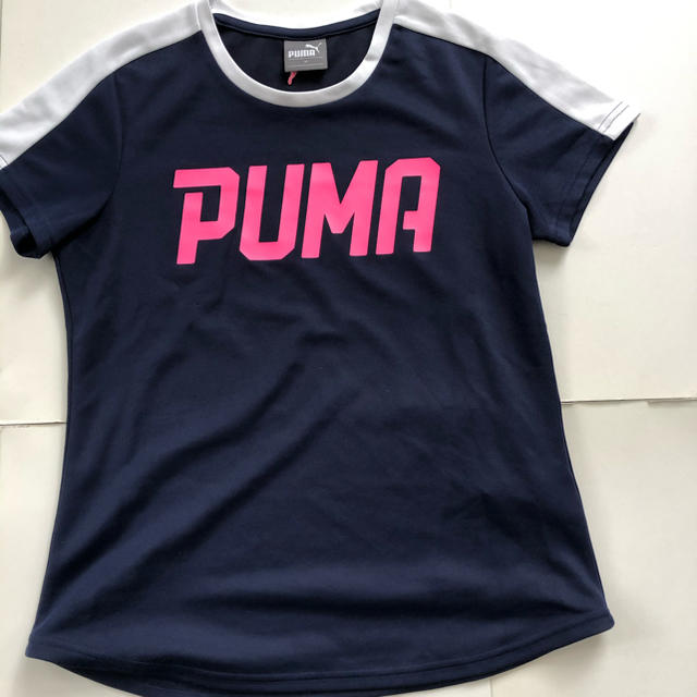 PUMA(プーマ)のPUMA プーマ Ｔシャツ 2枚 ネイビー 半袖 ポリエステル スポーツ レディースのトップス(Tシャツ(半袖/袖なし))の商品写真