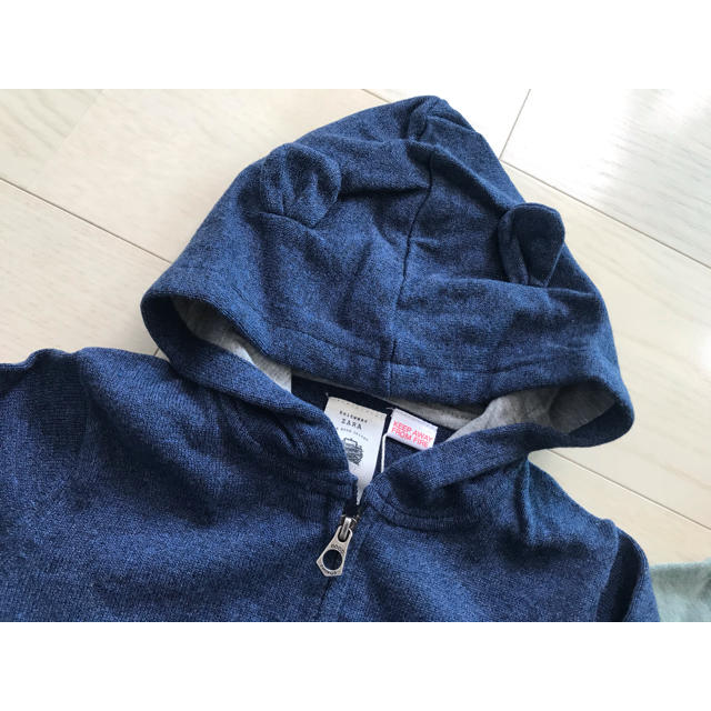 ZARA KIDS(ザラキッズ)の新品未使用〈キッズ 〉パーカー2枚セット（ZARA） キッズ/ベビー/マタニティのキッズ服男の子用(90cm~)(ジャケット/上着)の商品写真