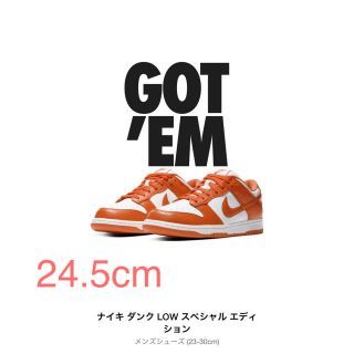 ナイキ(NIKE)のNIKE DUNK LOW ORANGE BLAZE 24.5cm(スニーカー)