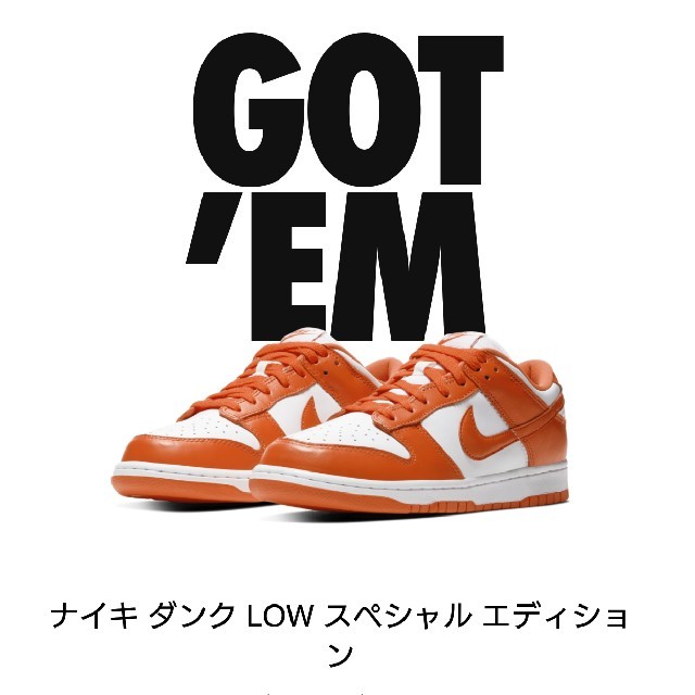 NIKE(ナイキ)のナイキ ダンク low  orange blaze メンズの靴/シューズ(スニーカー)の商品写真