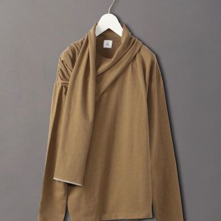 ビューティアンドユースユナイテッドアローズ(BEAUTY&YOUTH UNITED ARROWS)の＜6(ROKU)＞SHAWL PULLOVER/プルオーバー　ブラウン(カットソー(長袖/七分))