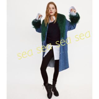 ザラ(ZARA)の新品 ZARA パール付き デニムコート S(Gジャン/デニムジャケット)