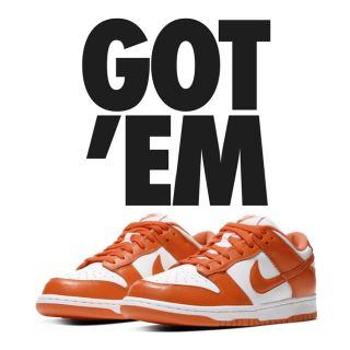 ナイキ(NIKE)のnike dunk low orange blaze 26.0 king様専用(スニーカー)