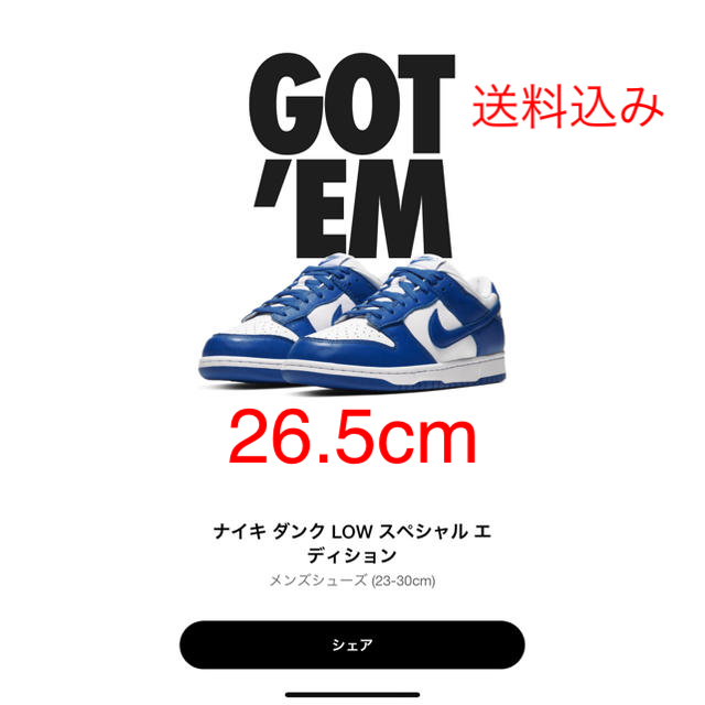 NIKE ナイキ ダンク LOW スペシャルエディション 26.5cmメンズ