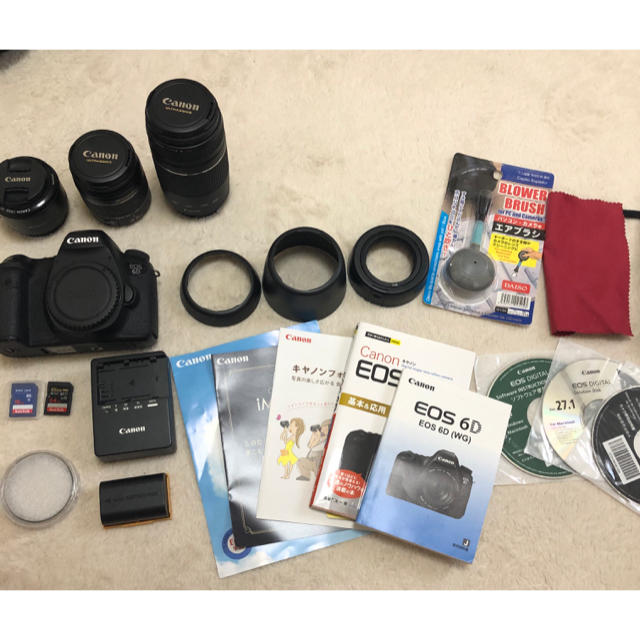 驚きの価格が実現!】 Canon - Canon EOS 6D 標準&望遠&単焦点トリプル