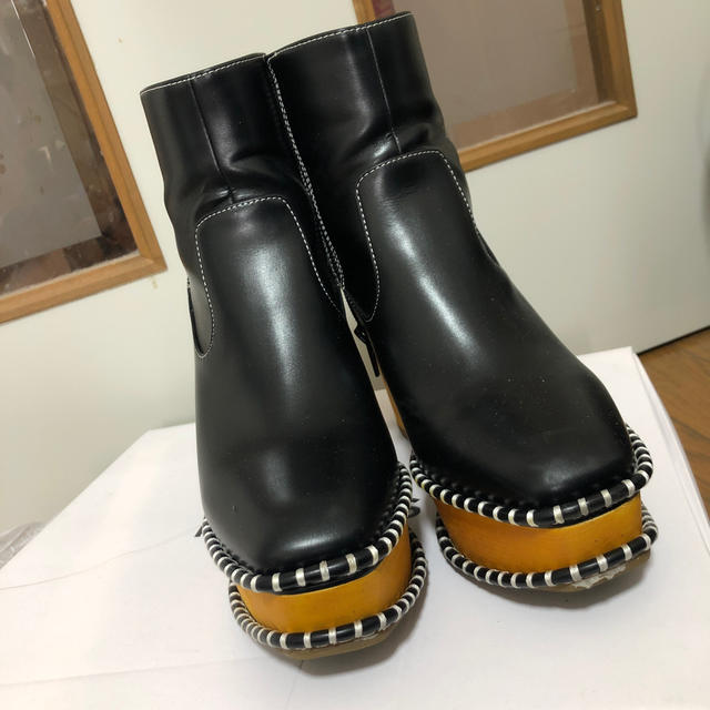 moussy(マウジー)のmoussy wood sole ブーツ レディースの靴/シューズ(ブーツ)の商品写真