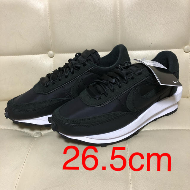 スニーカーNIKE sacai  LDWAFFLE 26.5 BLACK