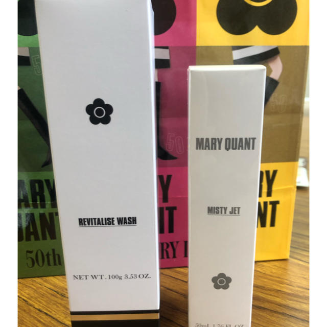 MARY QUANT(マリークワント)のマリークワント　リバイタライズウォッシュ（洗顔料）とミスティージェット（化粧水） コスメ/美容のスキンケア/基礎化粧品(化粧水/ローション)の商品写真