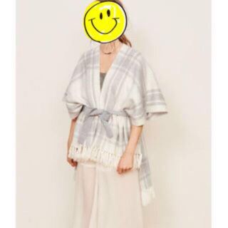 ピーチジョン(PEACH JOHN)の★新品★PJ★チェックフリンジ2wayニットカーデ(ニット/セーター)