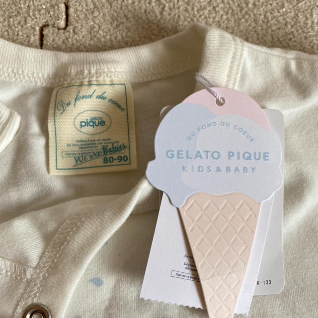 gelato pique(ジェラートピケ)のジェラートピケ  gelato pique パジャマ  ロンパース　半袖　80 キッズ/ベビー/マタニティのベビー服(~85cm)(ロンパース)の商品写真