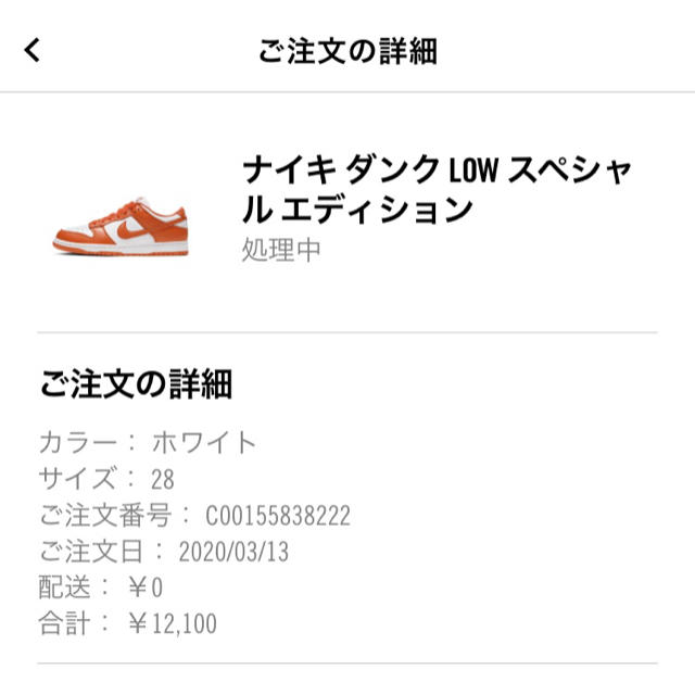 NIKE(ナイキ)のNIKE DUNK 28cm メンズの靴/シューズ(スニーカー)の商品写真