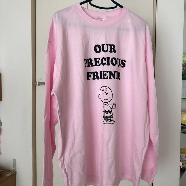 GU(ジーユー)のGU SNOOPY コットンビッグT ピンク PINK PEANUTS 値下げ中 メンズのトップス(Tシャツ/カットソー(七分/長袖))の商品写真