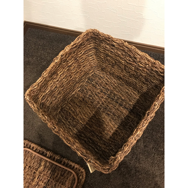 MUJI (無印良品) - 重なるバクバク角型バスケット フタ付き 無印 MUJI (無印良品) - 重なるバクバク角型バスケット フタ付き 無印