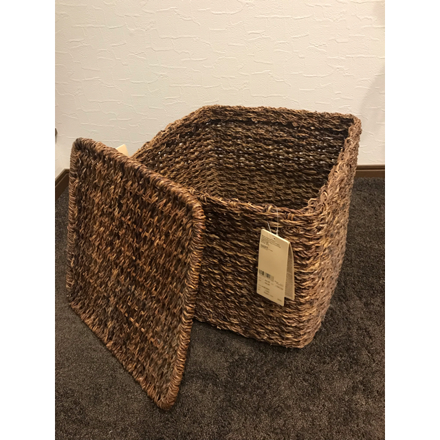 MUJI (無印良品) - 重なるバクバク角型バスケット フタ付き 無印 MUJI (無印良品) - 重なるバクバク角型バスケット フタ付き 無印