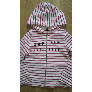 ギャップキッズ(GAP Kids)のGapボーダー パーカー 110size(ジャケット/上着)