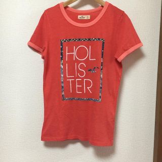 ホリスター(Hollister)のホリスター　半袖　Tシャツ　オレンジ(Tシャツ(半袖/袖なし))