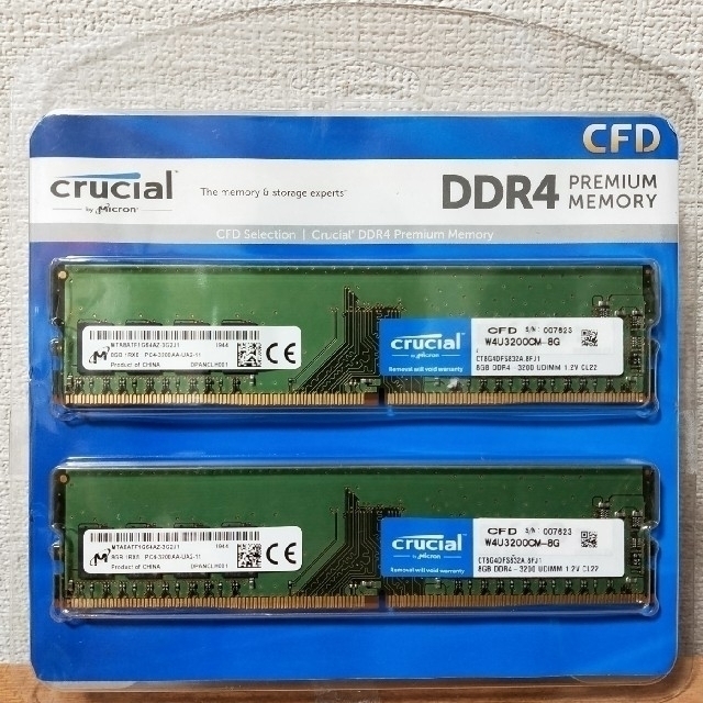 CFD Crucial DDR4 3200 8GB×2