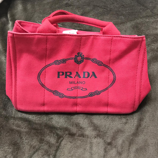 PRADA(プラダ)のPRADA カナパ　赤 Sサイズ レディースのバッグ(ハンドバッグ)の商品写真