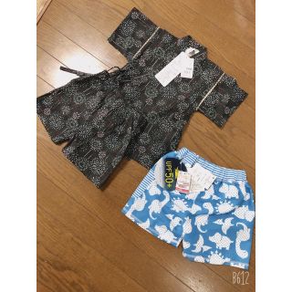 男の子用 甚平 水着 90㎝ セット☆(甚平/浴衣)