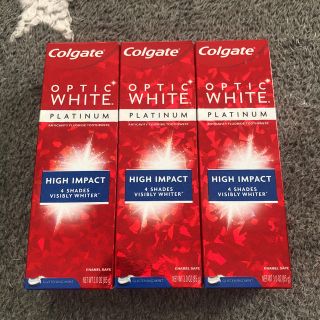 Colgate オプティックホワイト　ハイインパクト　セット　新品！！(歯磨き粉)