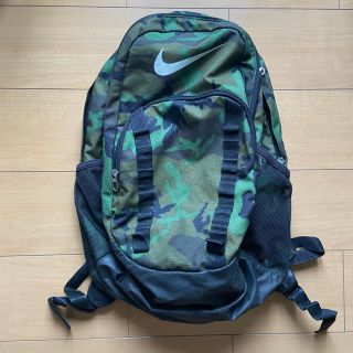 値下✕ NIKE 80年代 レザー切替 ナイロン リュック レッド