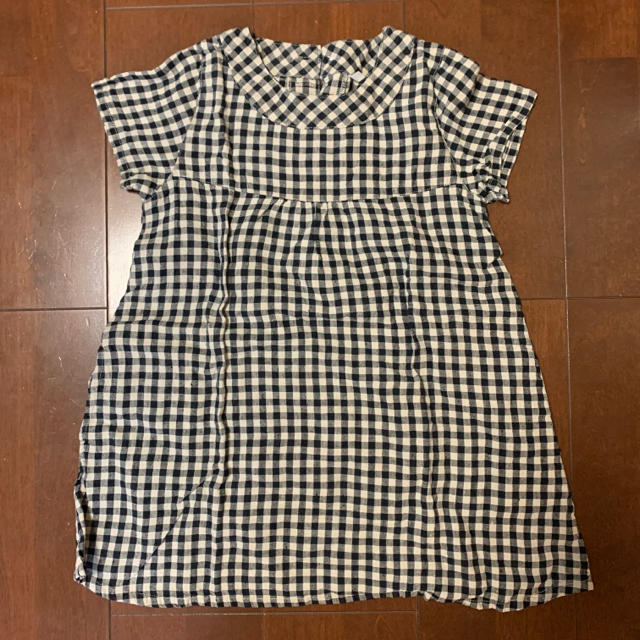 チェック柄 ワンピース キッズ/ベビー/マタニティのキッズ服女の子用(90cm~)(ワンピース)の商品写真