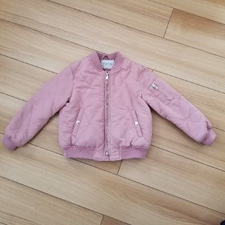 ザラ(ZARA)の110 ZARA ザラ エムエーワン  ジャケット ブルゾン ベージュピンク(ジャケット/上着)