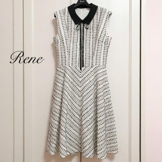 ルネ(René)の新品同様【Rene】グレースケリー展コラボ限定ワンピース(ひざ丈ワンピース)