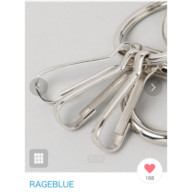 RAGEBLUE(レイジブルー)のRAGEBLUE レザーキーフック メンズのファッション小物(キーホルダー)の商品写真