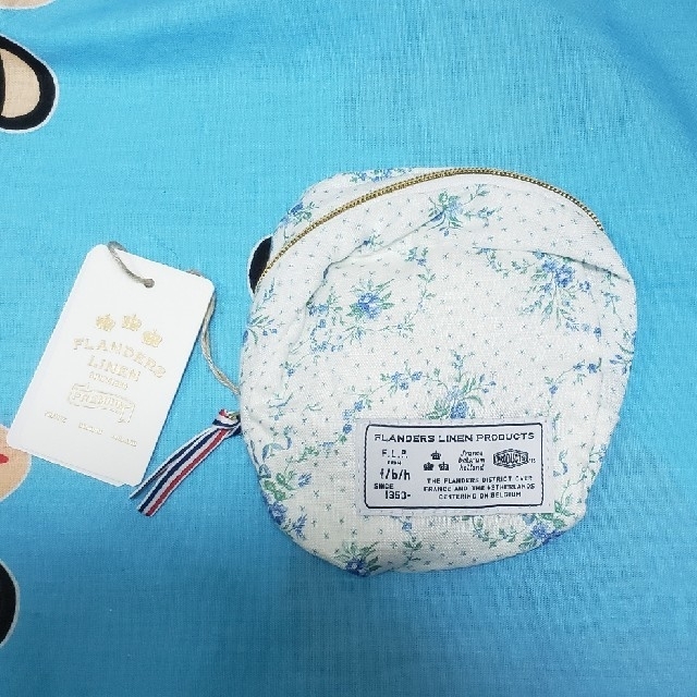 【新品】 フランダースリネン ポーチ レディースのファッション小物(ポーチ)の商品写真