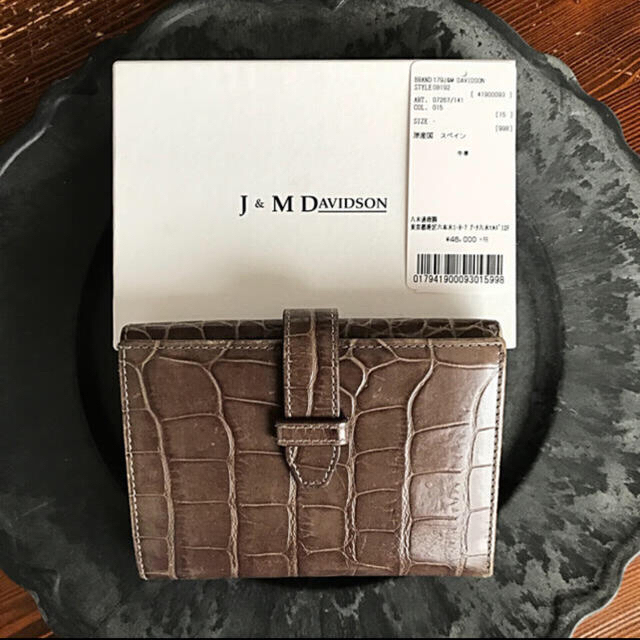 J&M DAVIDSON - J&M DAVIDSON 二つ折り財布 クロコの通販 by ｜ジェイアンドエムデヴィッドソンならラクマ