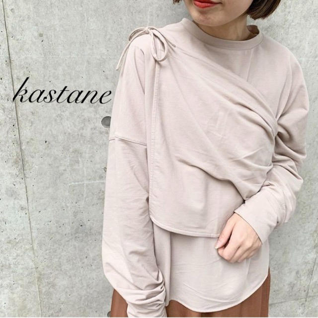 新作♡¥6490【Kastane】2pieceサッシュ付きプルオーバー LBE