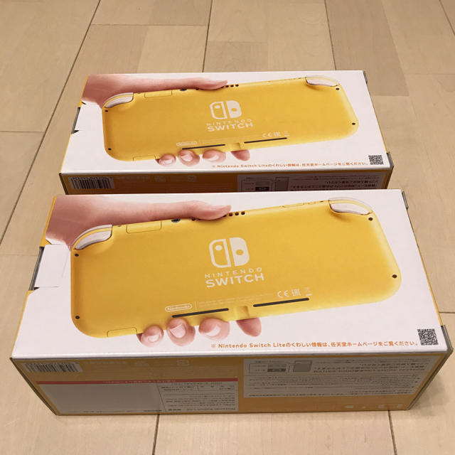 Nintendo switch lite 本体 新品 イエロー ２台セット エンタメ/ホビーのゲームソフト/ゲーム機本体(携帯用ゲーム機本体)の商品写真