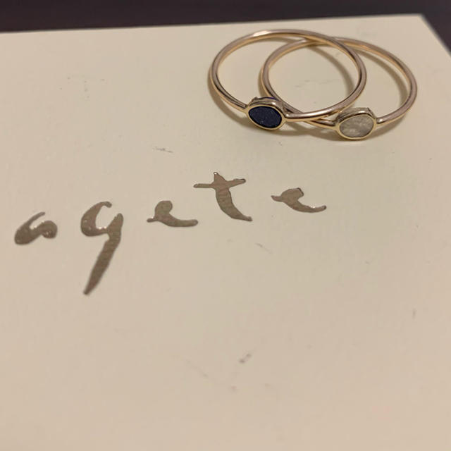 agete(アガット)のアガット　スタックストーンリング　agete レディースのアクセサリー(リング(指輪))の商品写真