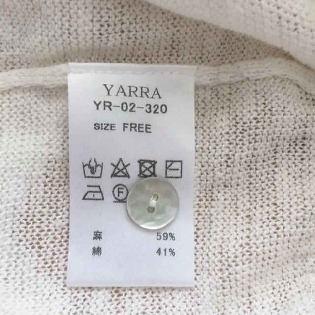 YARRA(ヤラ)のYARRA コットンリネンカーディガン レディースのトップス(カーディガン)の商品写真