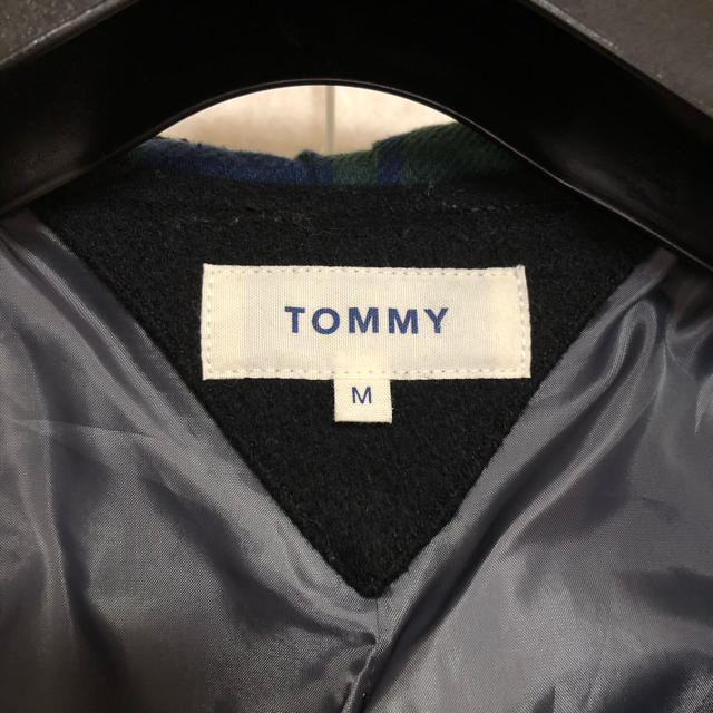 TOMMY(トミー)のTOMYフード付きPコート　定価3万 メンズのジャケット/アウター(ピーコート)の商品写真
