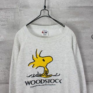 スヌーピー(SNOOPY)のUSA 古着 Peanuts スヌーピー ウッドストック ビンテージ トレーナー(スウェット)