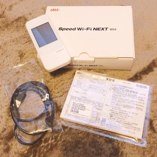 エーユー(au)のau Speed Wi-fi NEXT w04(その他)